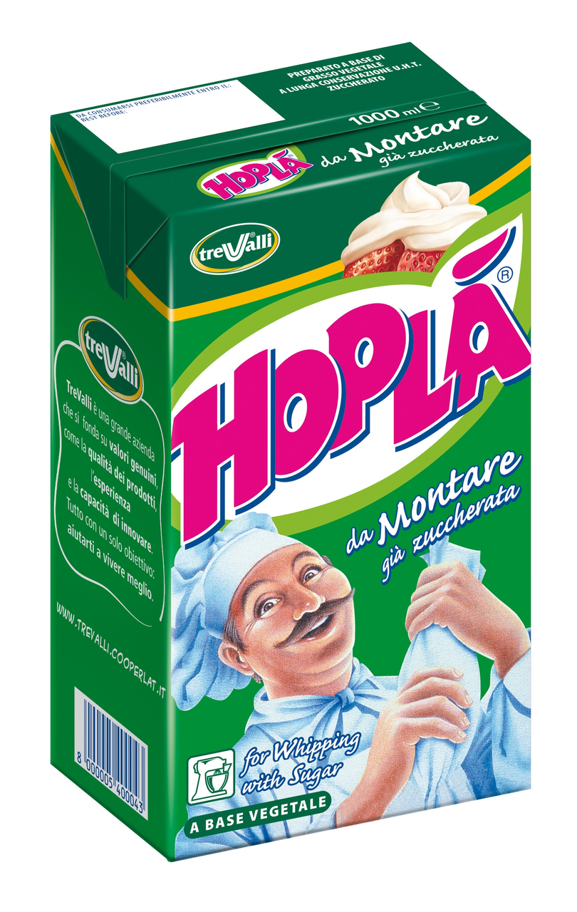 TREVALLI Hoplá Krém rostlinný slazený 26% chlaz. 1 l