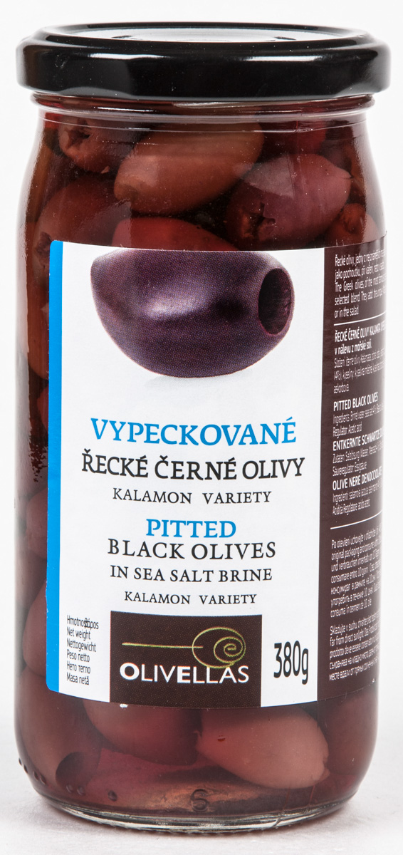 OLIVELLAS Olivy kalamata bez pecky 380 g