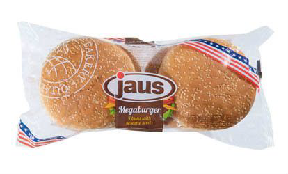 Jaus Mega burger se sezamem 4 x 75 g