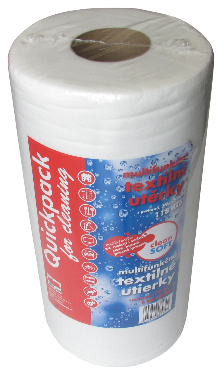 Quickpack Utěrka 32 x 39 cm bílá 118 ks