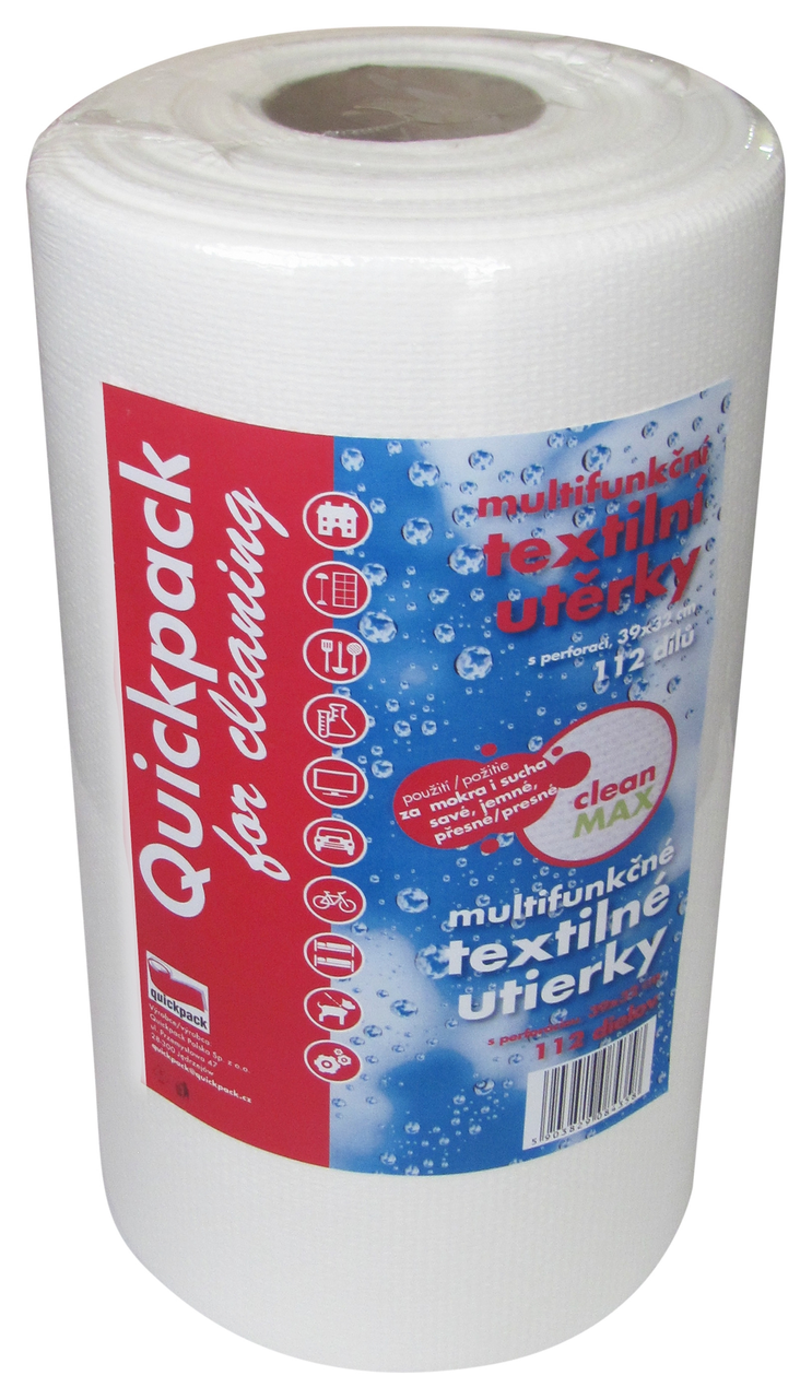Utěrka Max textilní netkaná 32 x 39 cm 112 ks