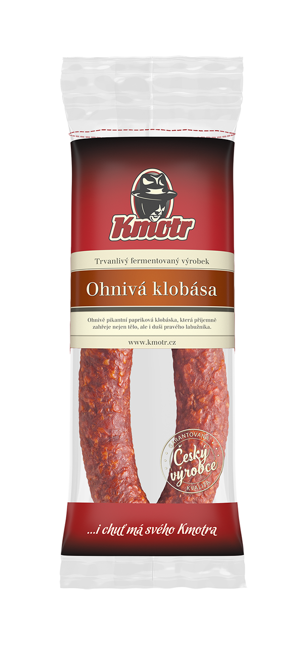 Kmotr Ohnivá klobása chlaz. 180 g