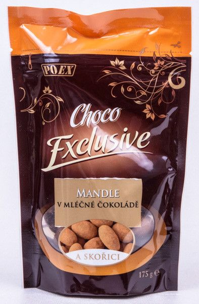 POEX Mandle v čokoládě mléčné se skořicí 175 g