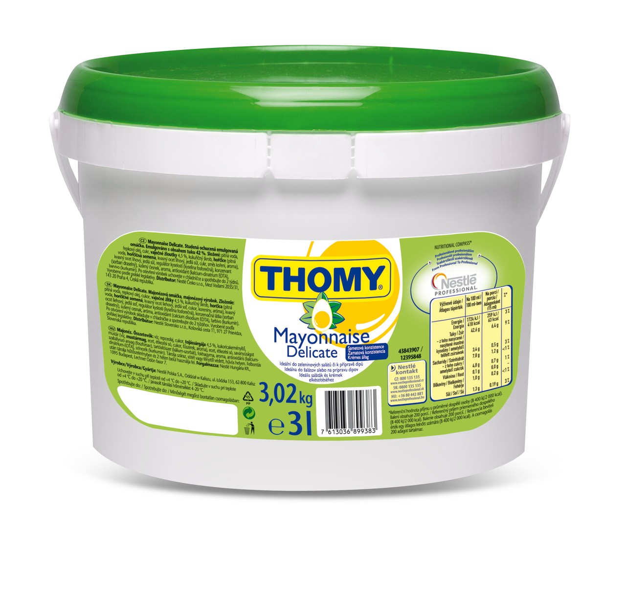 THOMY Mayonnaise majonéza chlaz. 3 l