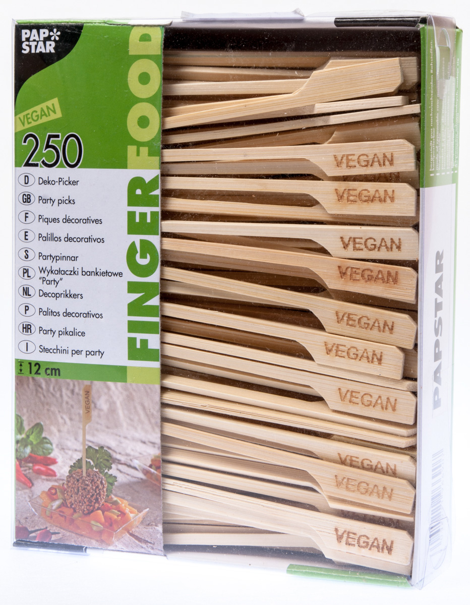FINGERFOOD Napichovátko Vegan papstar 12 cm 250 ks