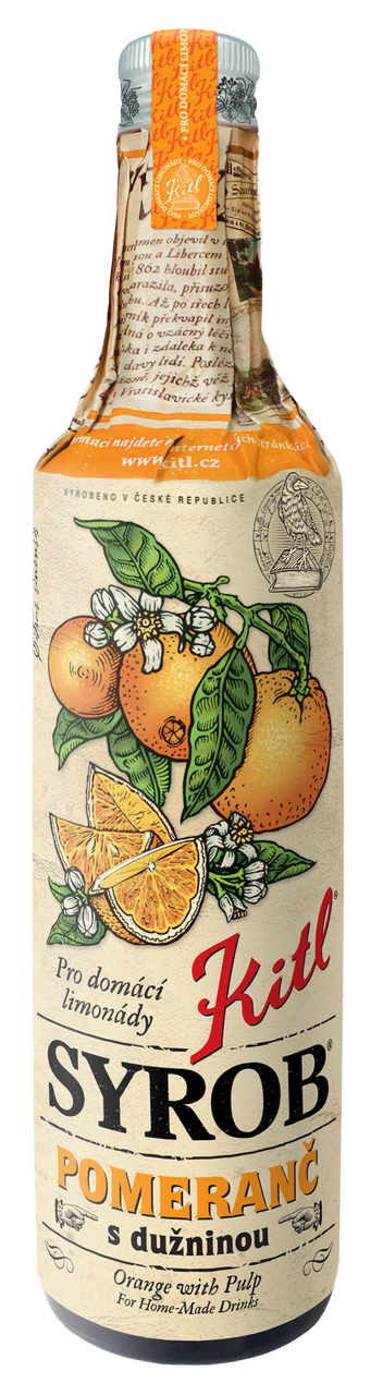 Kitl Syrob Pomeranč s dužninou 500 ml