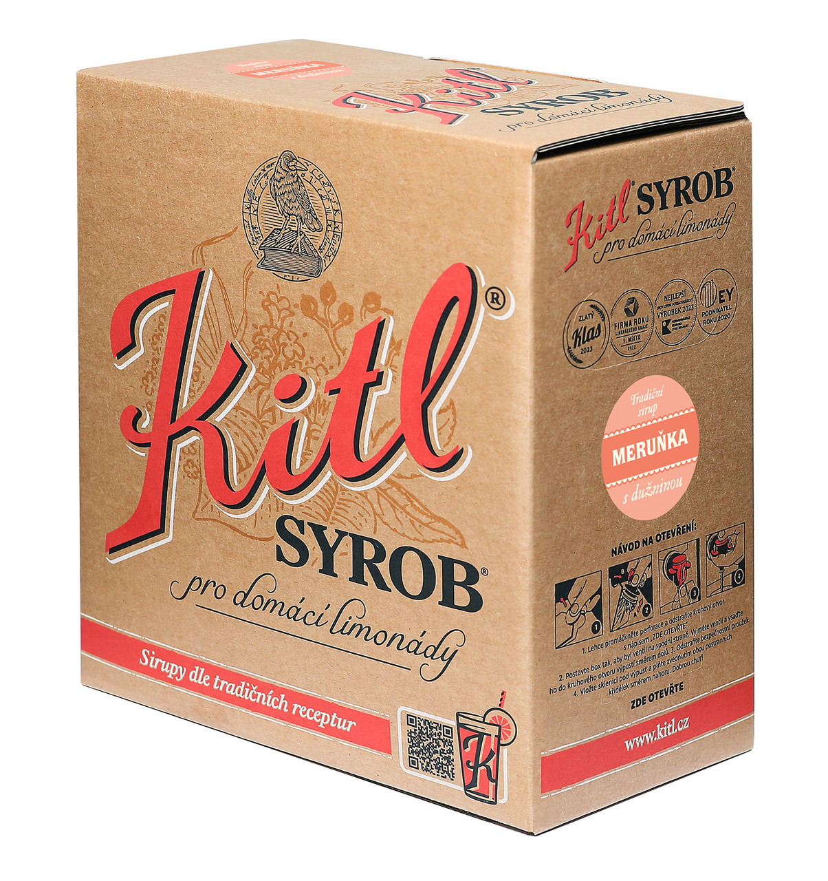 Kitl Syrob meruňka 5 l BiB