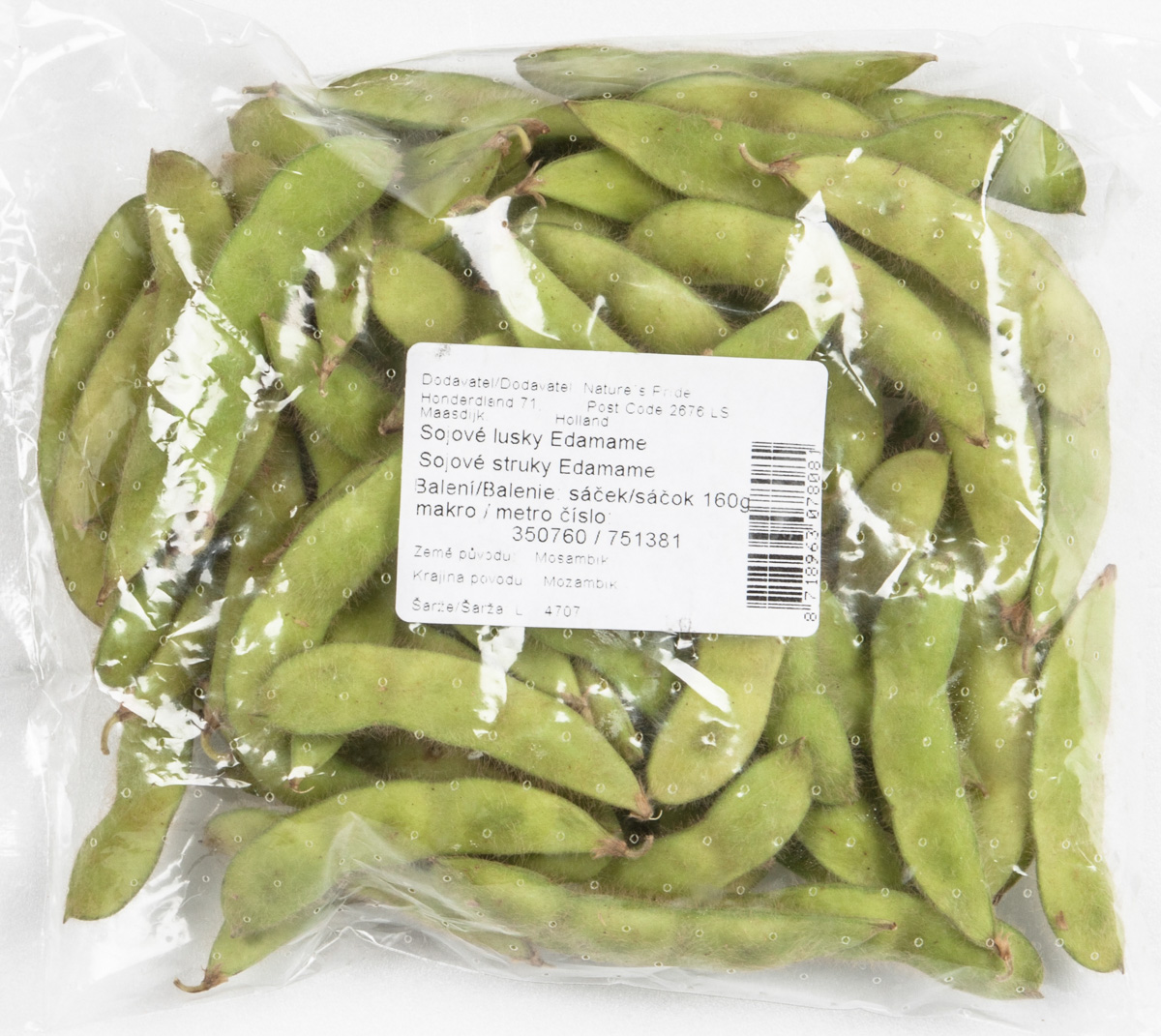 Sojové lusky Edamame KE čerstvé 160g