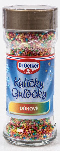 Dr.Oetker Kuličky bílá/ stříbrné duhové 65 g