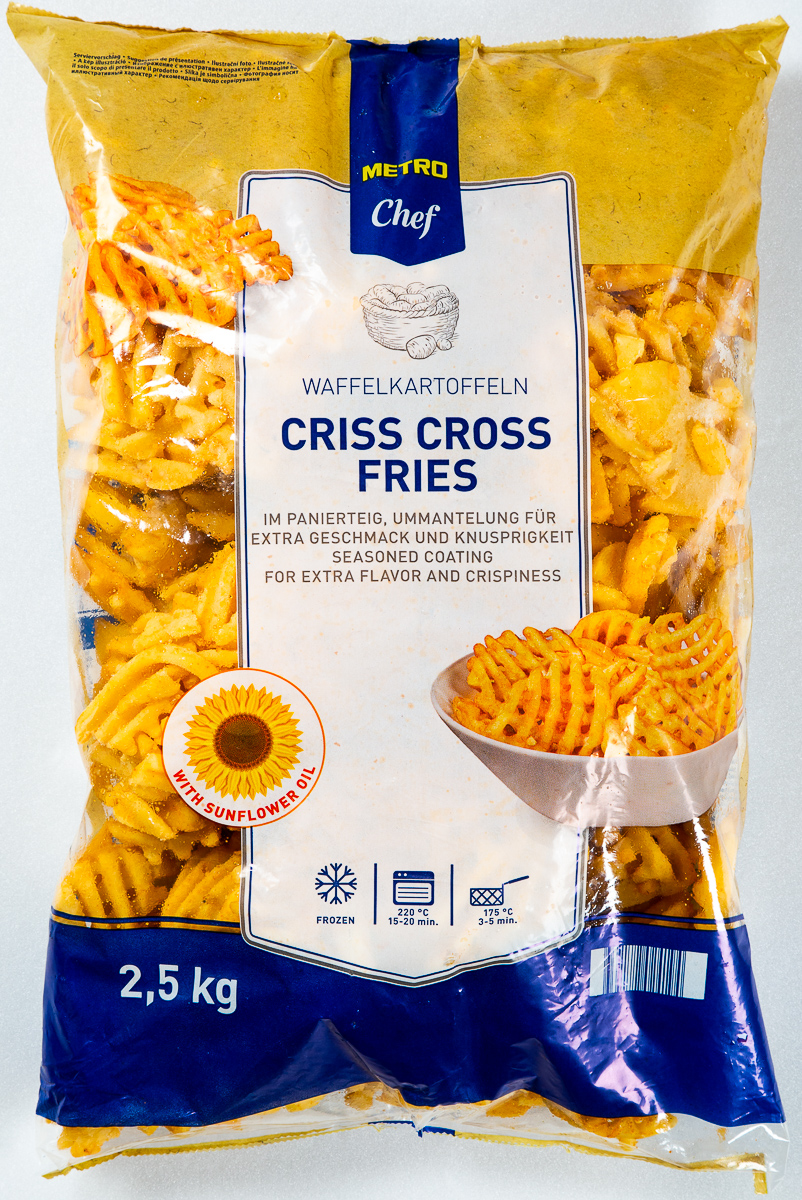 METRO Chef Criss Cross Bramborové mřížky mraž. 4 x 2,5 kg