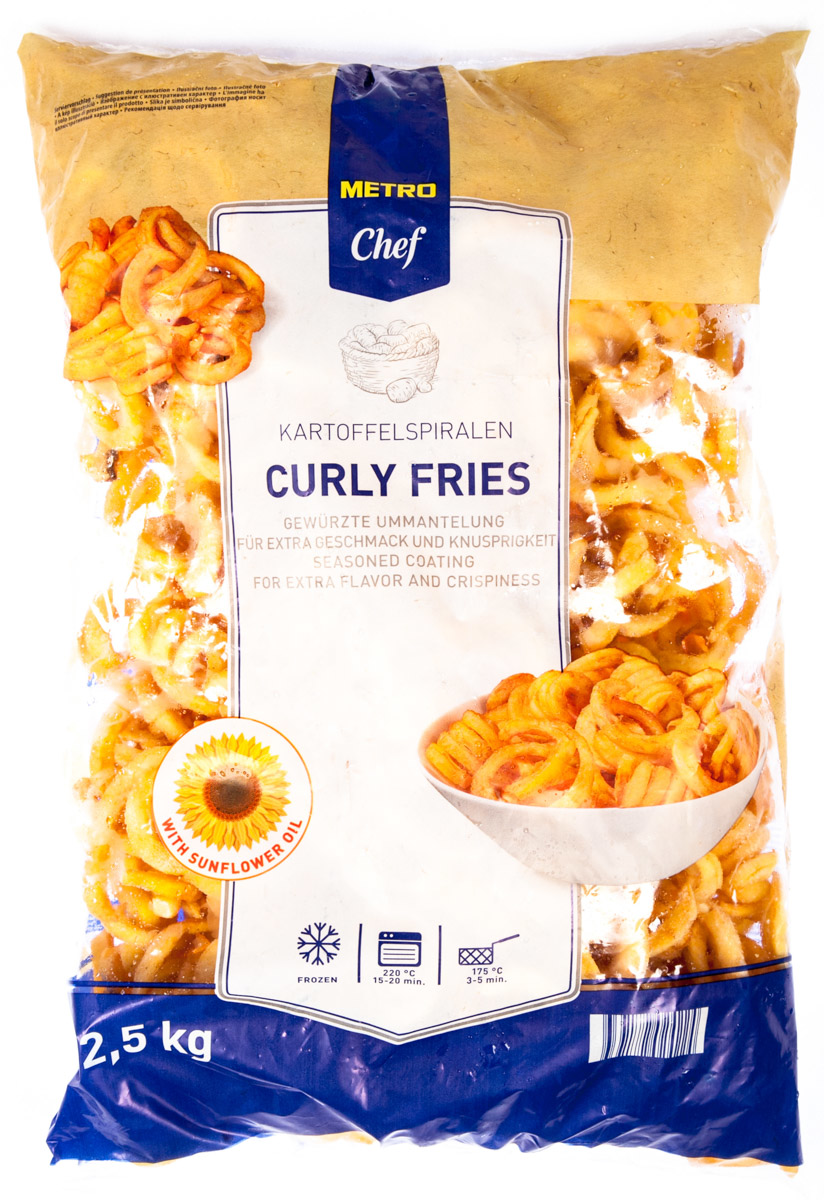 METRO Chef Bramborové spirály mraž. 2,5 kg