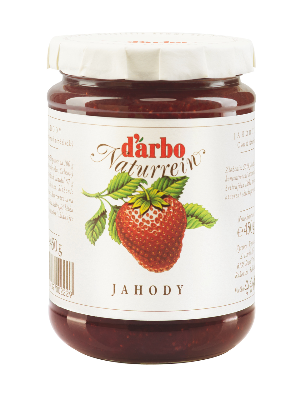 d'arbo Džem zahradní jahody Extra 450 g