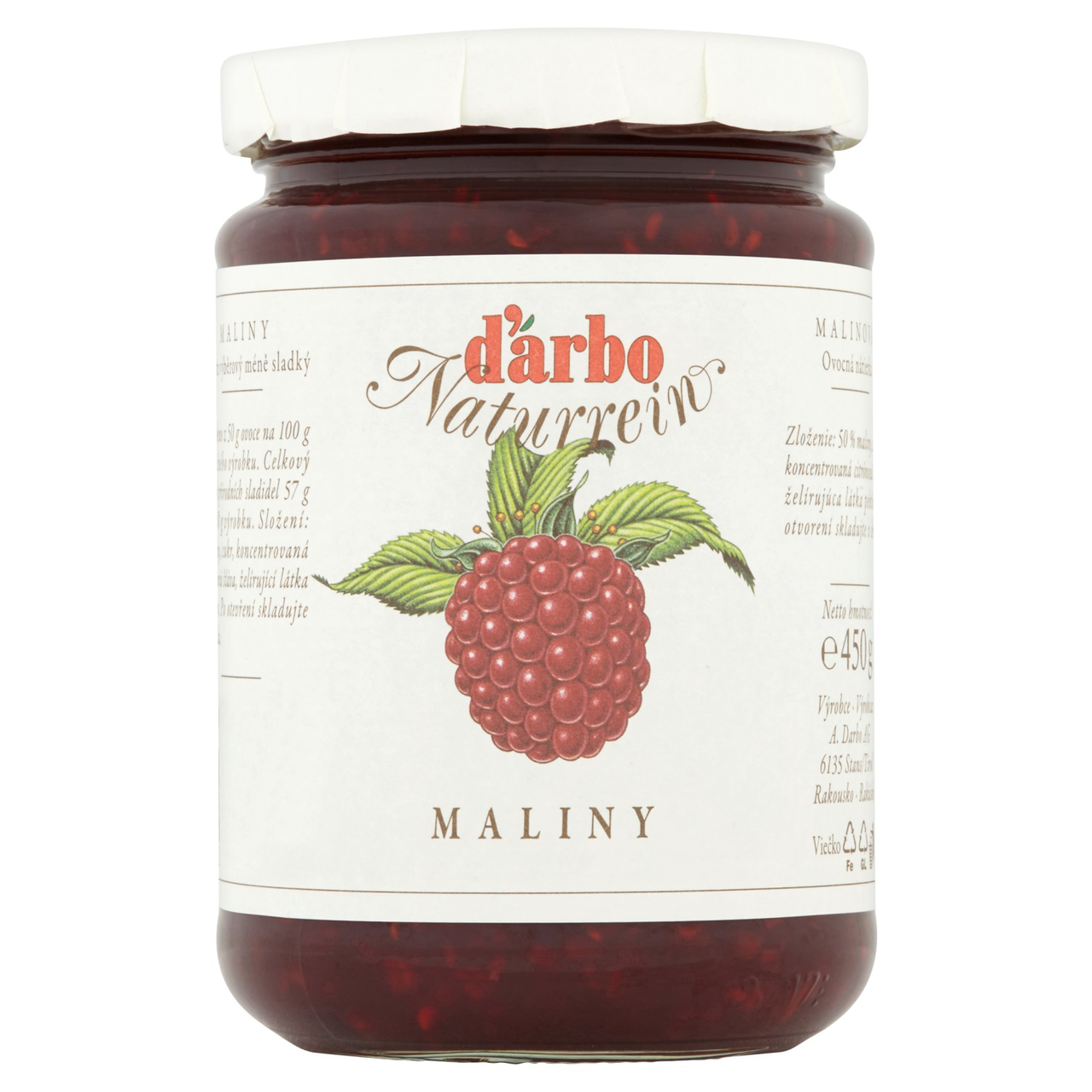 d'arbo Džem malinový 450 g