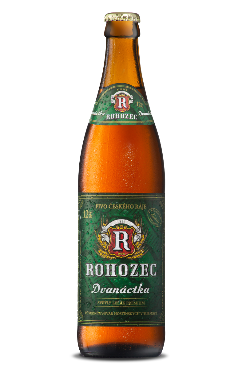 ROHOZEC Pivo světlý ležák 12° 20 x 500 ml vratná láhev