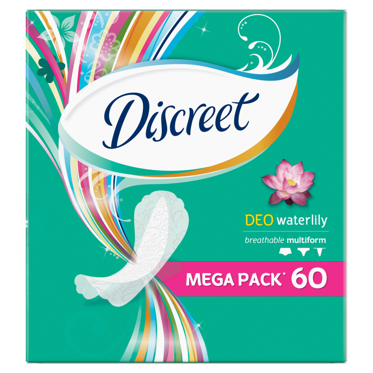 Discreet Intim Waterlily slipové vložky 60 ks