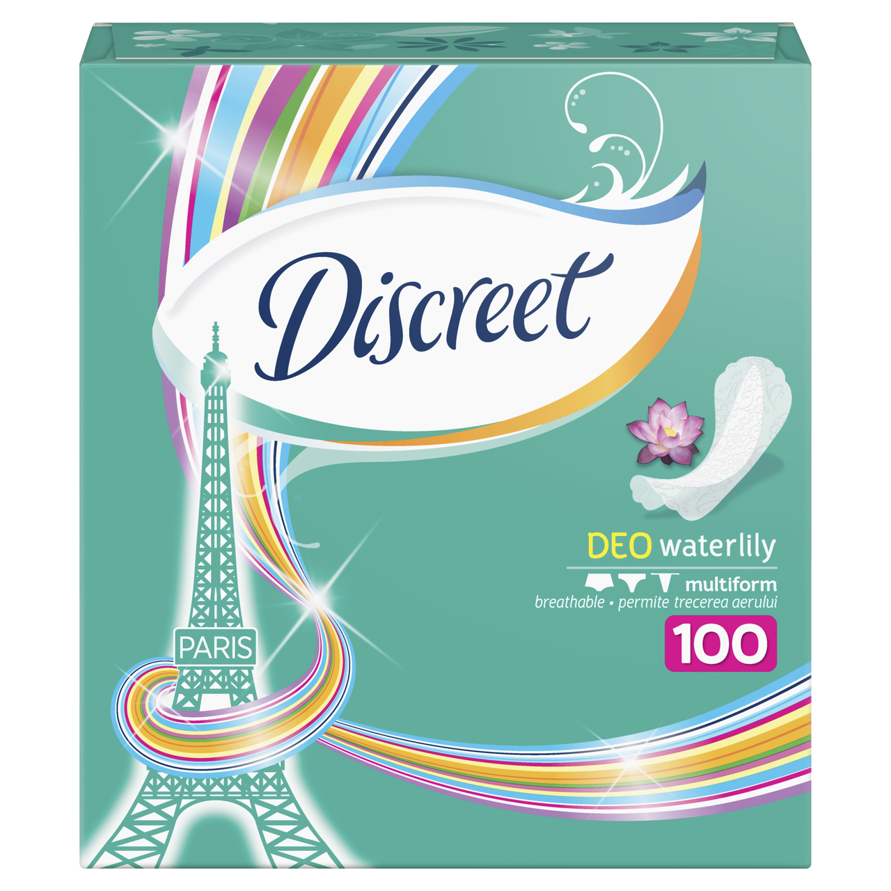 Discreet Intim Waterlily slipové vložky 100 ks