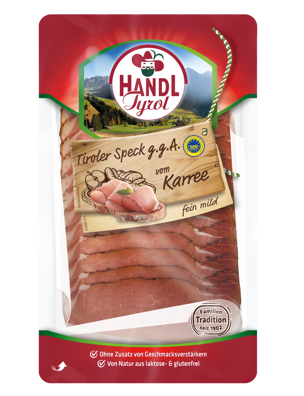 HANDL Tyrol Tyrolský špek sušený pečený plátky chlaz. 80 g