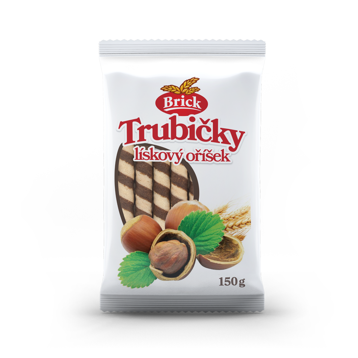 DELASHERAS Brick Trubičky lískový oříšek 150 g