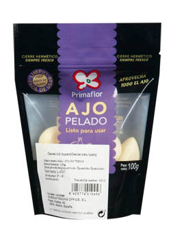 Česnek červený loupaný chlaz. 100 g