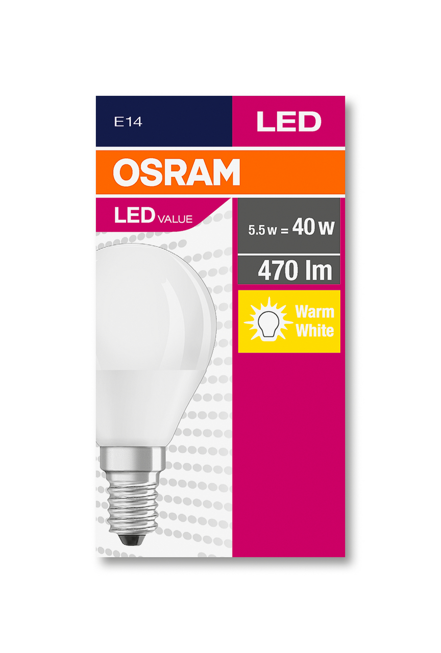 OSRAM LED Žárovka 5 W E14 Value teplá bílá 1 ks