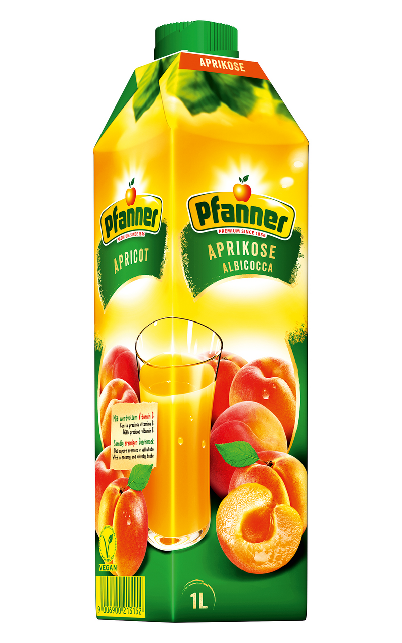Pfanner Nektar meruňka 40 % 8 x 1 l