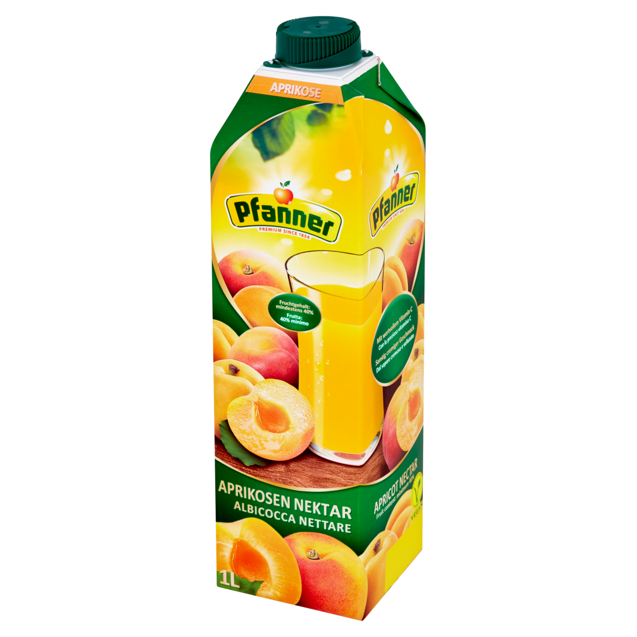 Pfanner Nektar meruňka 40 % 1 l