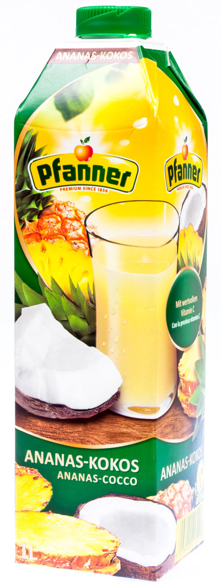 Pfanner Nektar ananas kokos 25 % 1 l
