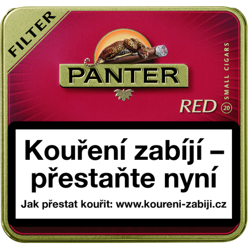 PANTER Q/R Red Filter doutníky 20 ks