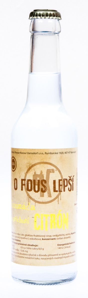 Kocour citron limonáda 330 ml vratná láhev