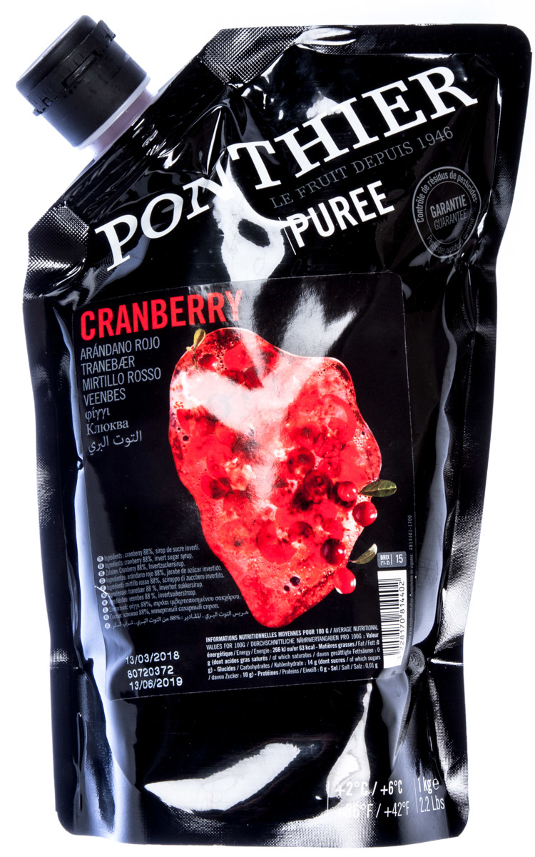 PONTHIER Pyré ovocné brusinka chlaz. 1 kg