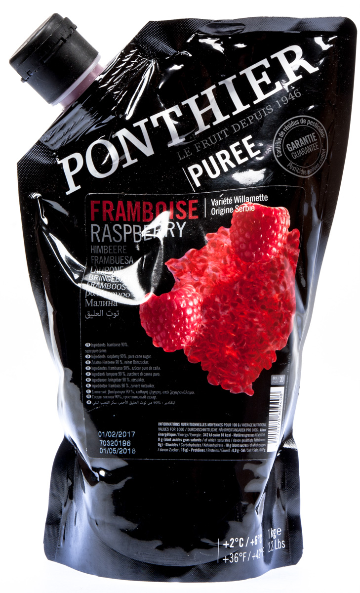 PONTHIER Pyré ovocné malina chlaz. 1 kg
