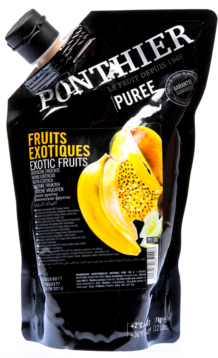 PONTHIER Pyré ovocné exotické ovoce chlaz. 1 kg