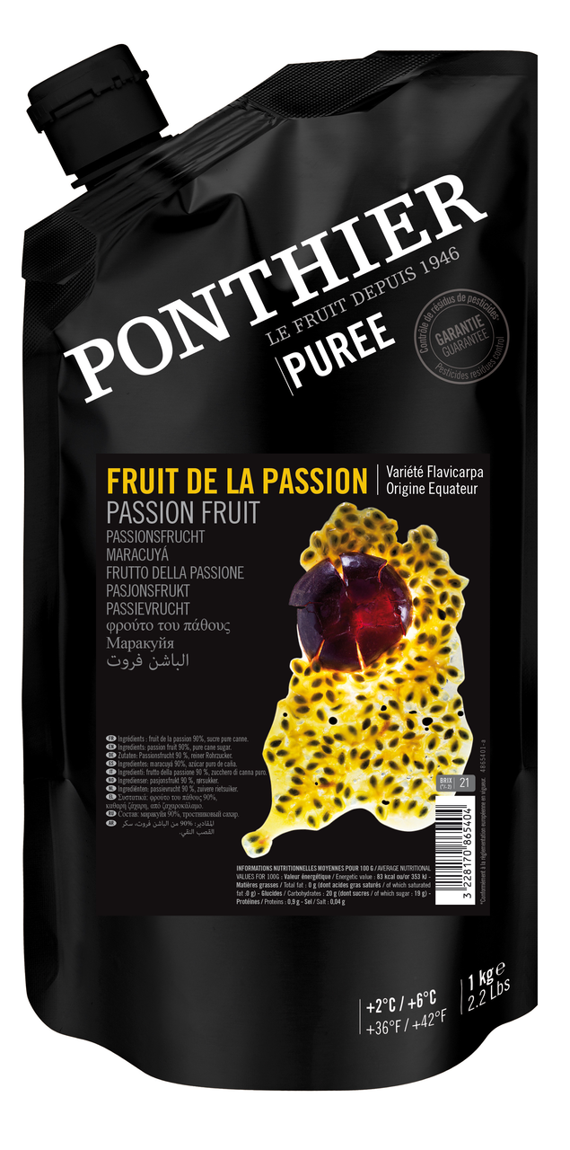 PONTHIER Pyré ovocné Passion Fruit chlaz. 1 kg