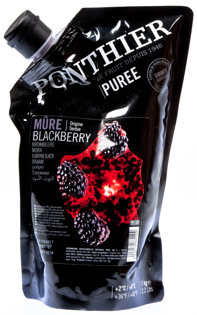 PONTHIER Pyré ovocné ostružina chlaz. 1 kg