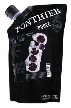 PONTHIER Pyré ovocné borůvka chlaz. 1 kg
