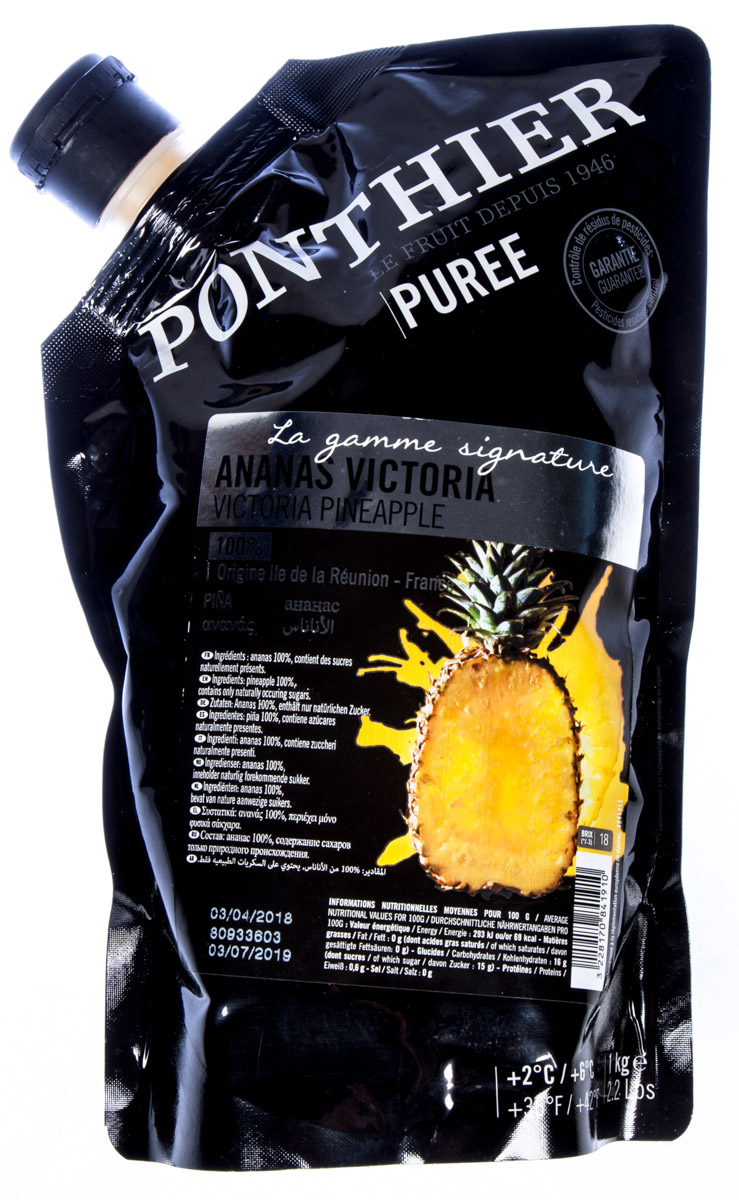 PONTHIER Pyré ovocné ananas 100% chlaz. 1 kg