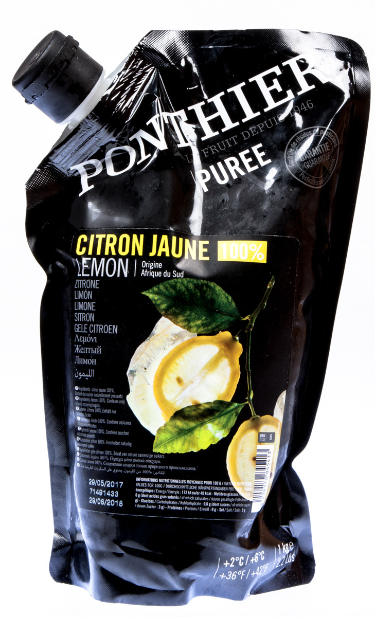 PONTHIER Pyré ovocné žlutý citron chlaz. 1 kg