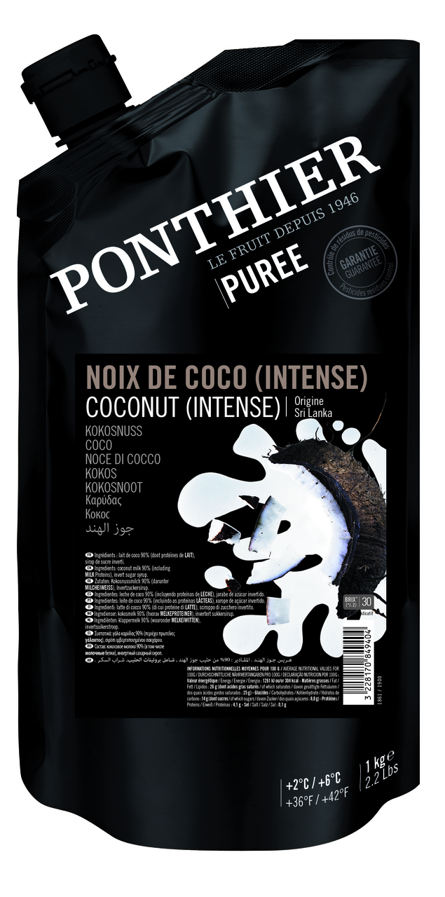 PONTHIER Pyré ovocné kokos bez mléčného proteinu chlaz. 1 kg