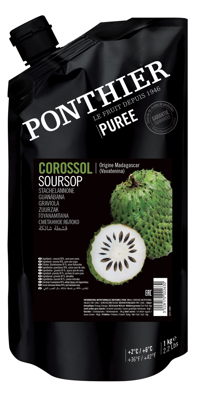 PONTHIER Pyré ovocné graviola chlaz. 1 kg