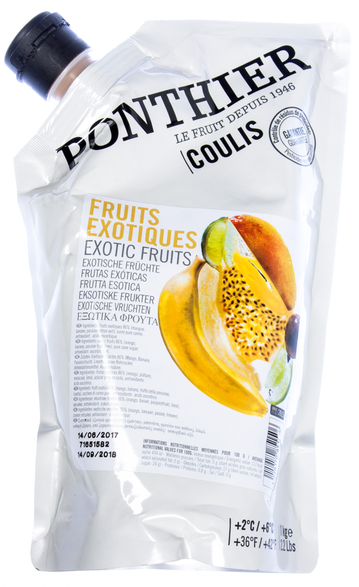 PONTHIER Pyré Coulis exotické ovoce chlaz. 1 kg