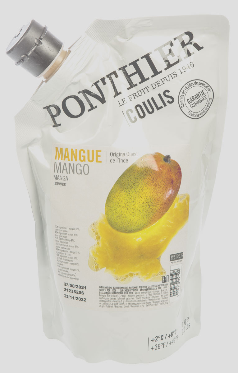 PONTHIER Pyré Coulis mango chlaz. 1 kg