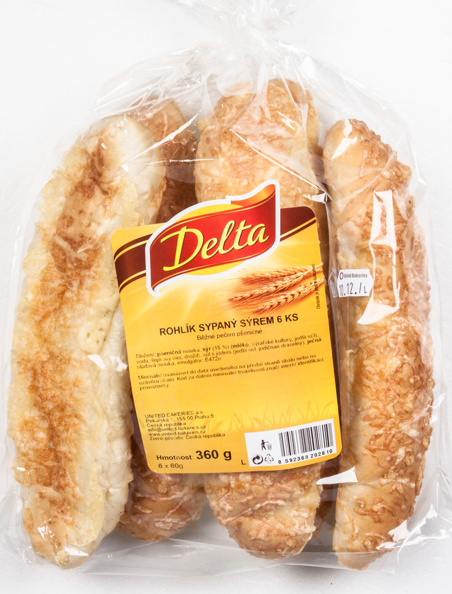 Delta Rohlík se sýrem 6 x 60 g