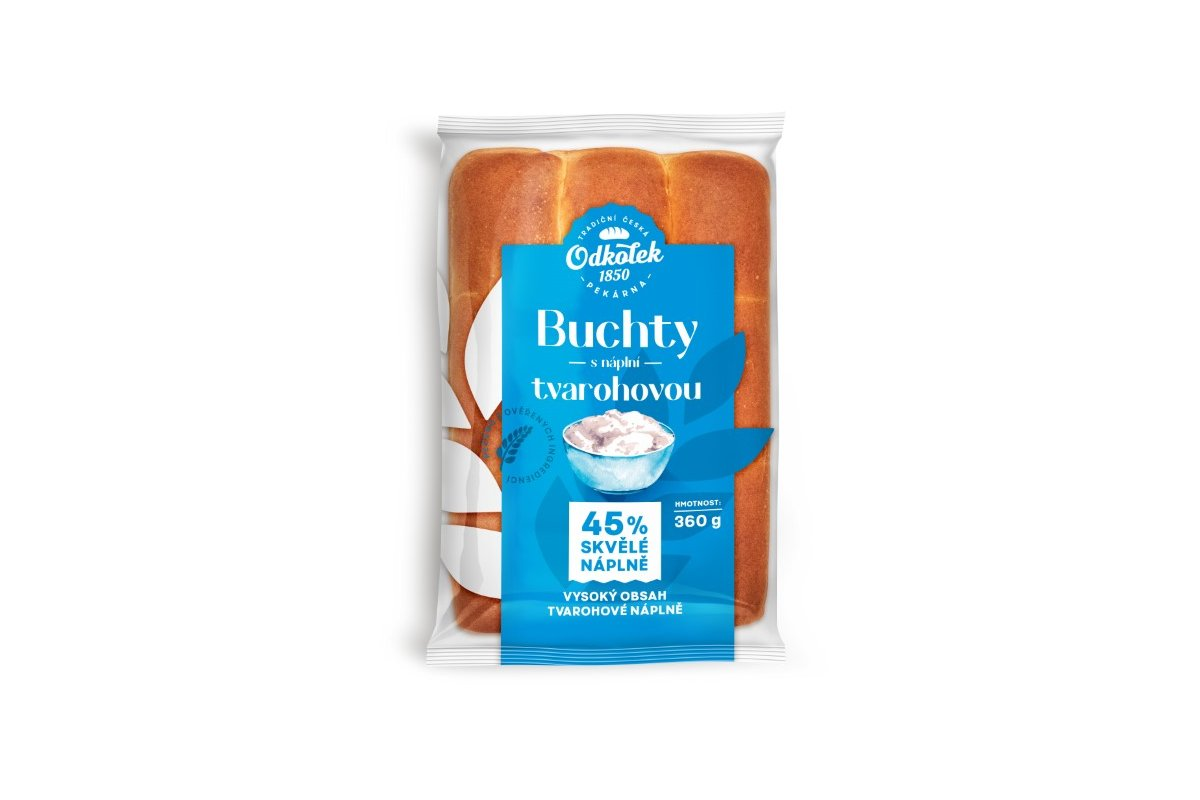 ODKOLEK České Buchty tvarohové 45% náplň 360 g