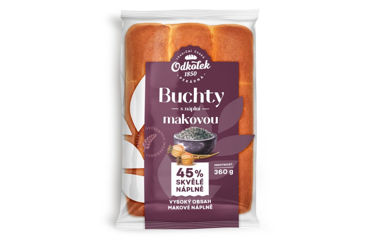 ODKOLEK České Buchty makové 45% náplň 360 g