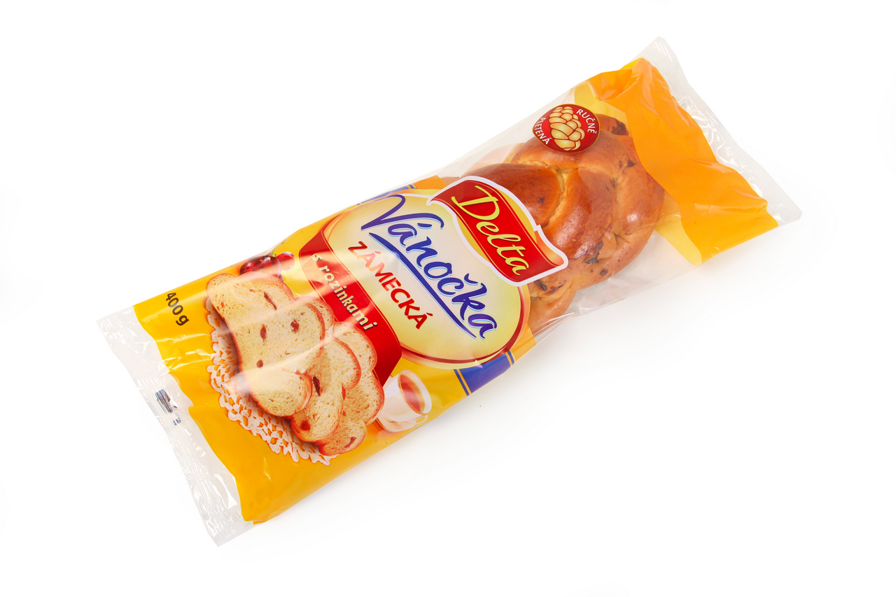 Delta Vánočka zámecká s rozinkami 400 g