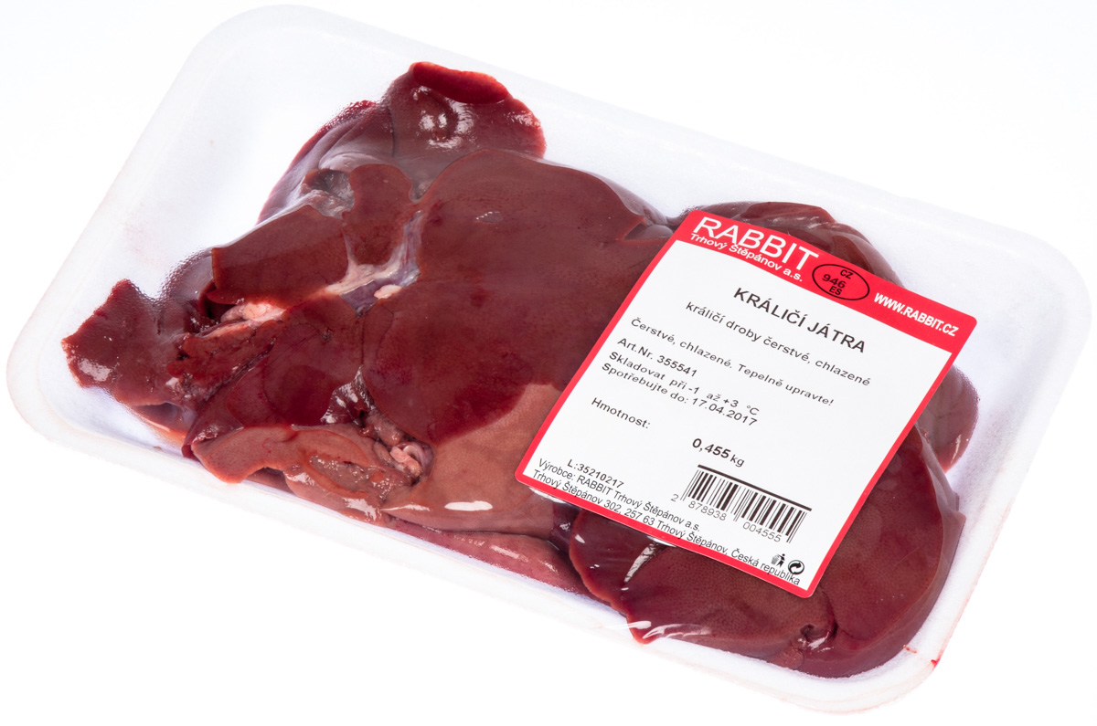 Králičí játra chlaz. váž. cca 400 g