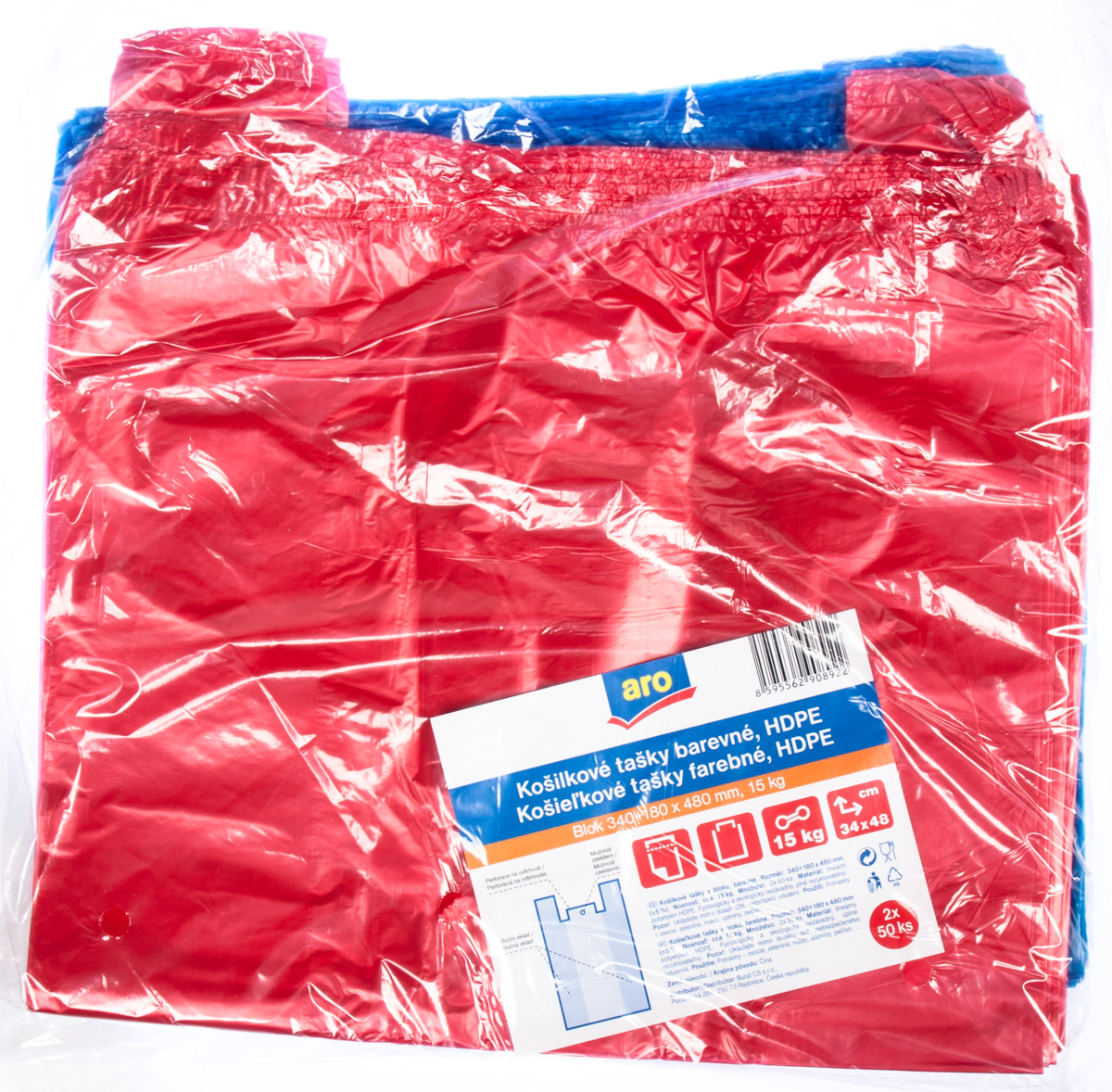 aro Taška košilková 50 ks/15 kg blok barevná 2 ks