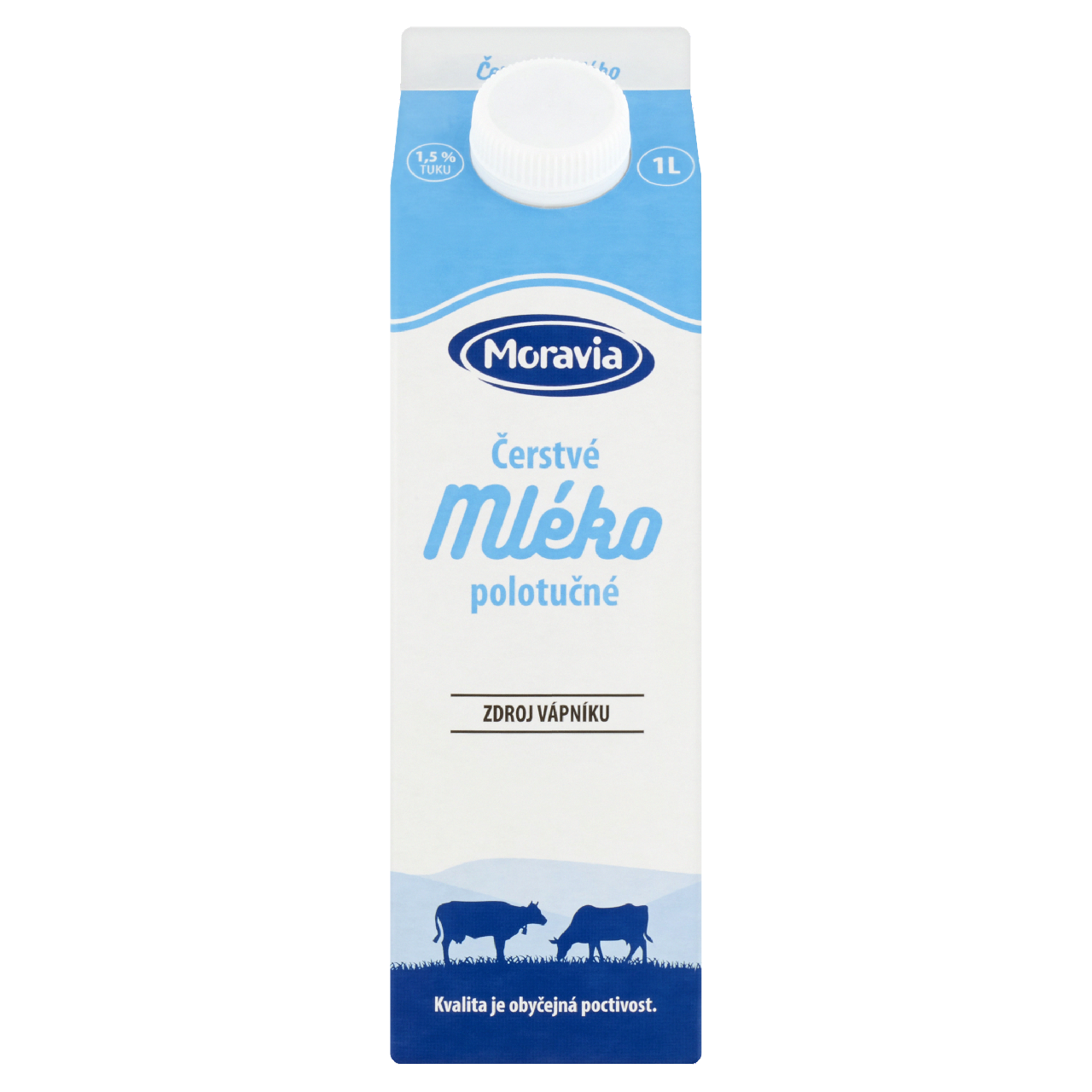 Moravia Mléko čerstvé 1,5% chlaz. 1 l
