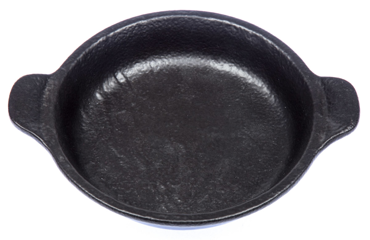 Miska zapékací kulatá VULCANIC 15 cm porcelán černá 6 ks