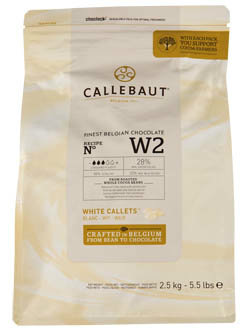 CALLEBAUT Čokoláda bílá 2,5 kg
